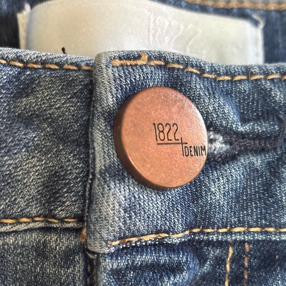 1822 BLUE DENIM STRAIGHT LEG CASUAL JEANS SIZE 6/28 - Picture 6 of 9